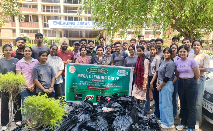 Green Campus Initiative by Bisleri in collaboration with Center for Social Work, Actus Team, Horticulture Division and NSS